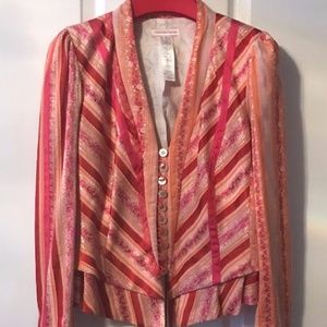 Vintage CHRISTIAN LACROIX Jacket Sz. 42 Multicolor